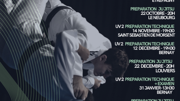 PREPARATION AUX GRADES - UV2 et JU JITSU -SAISON 2025/2026